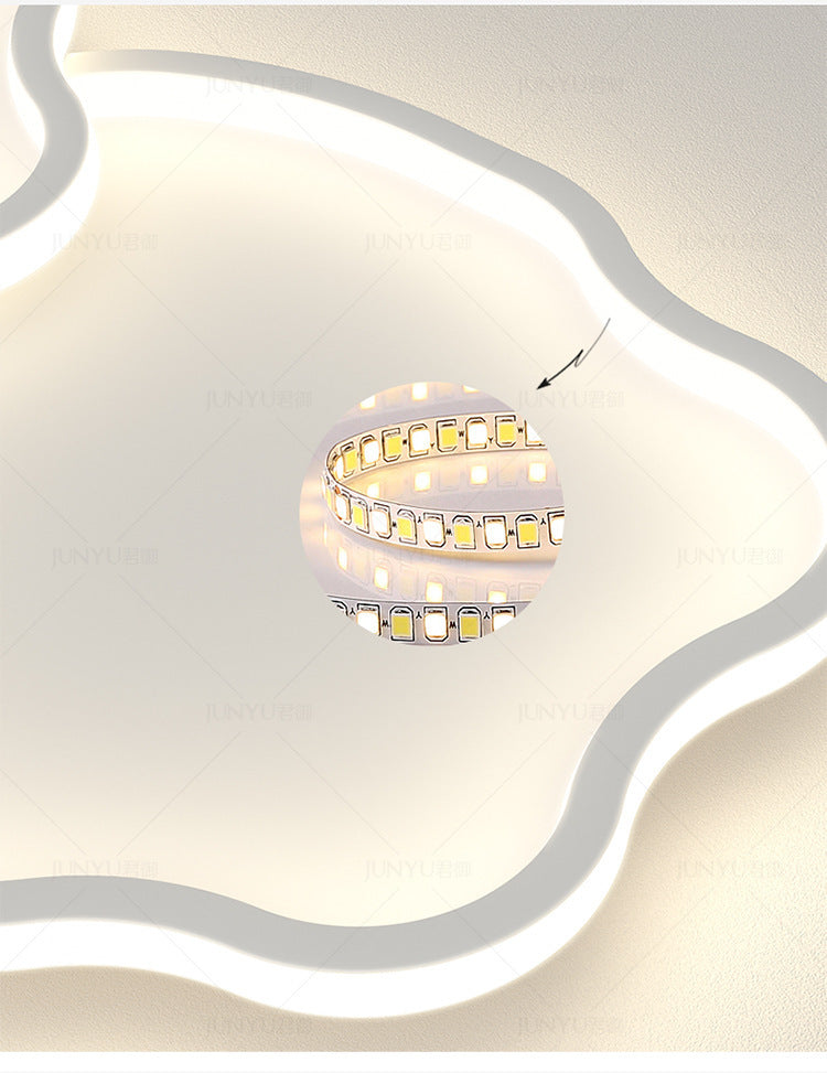 Cream Ceiling Light Minimalist Style Master Bedroom Light Cloud Hall Living Room Eye Protection Simple Room Light Full Spectrum Smart