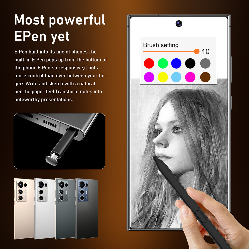 Exclusive Supply C25 Ultra Smartphone7.3Large Screen4+128Android Phone Source Factory AliExpress