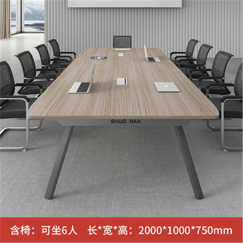 Conference Table Long Table Simple Modern Meeting Room Table and Chair Set Small Negotiation Training Table Long Office Desk Furniture