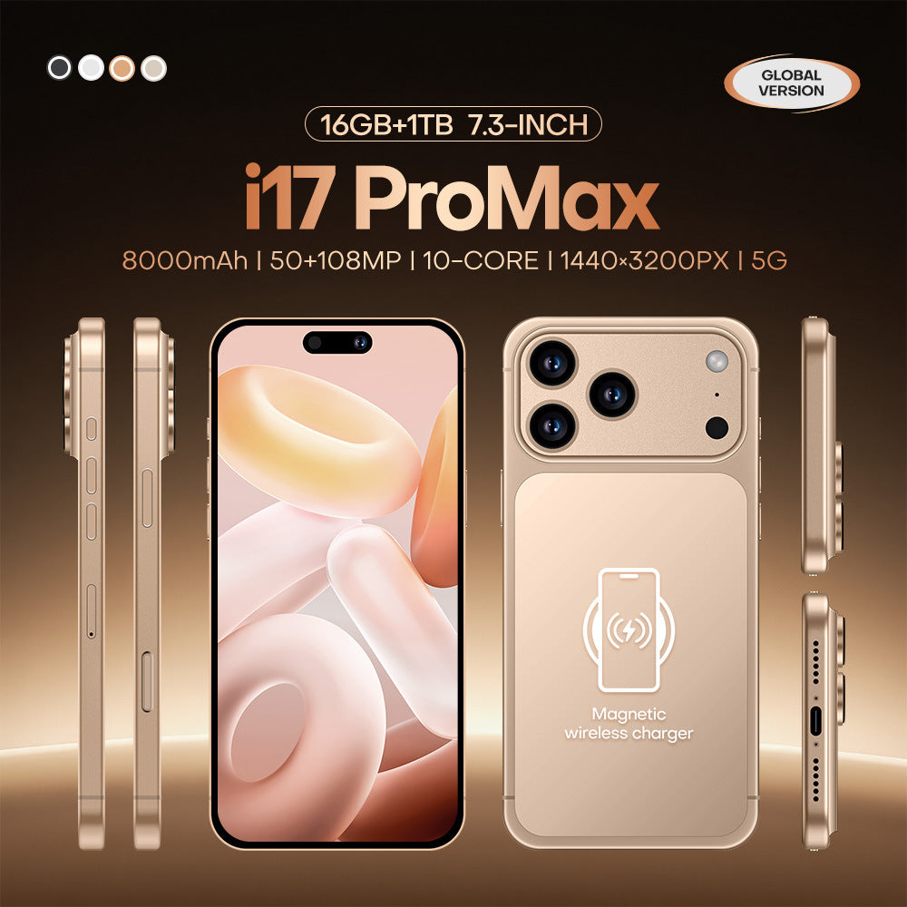 Hot Sale i17 Pro Max Android Smartphone16+1T Mobile phone source factory available