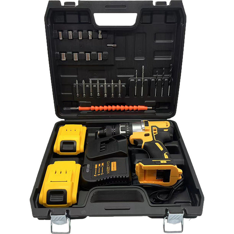 DW791Impact drill13mm Multifunctional Lithium Electric Drill Rechargeable Lithium Battery Electric Screwdriver Full Set