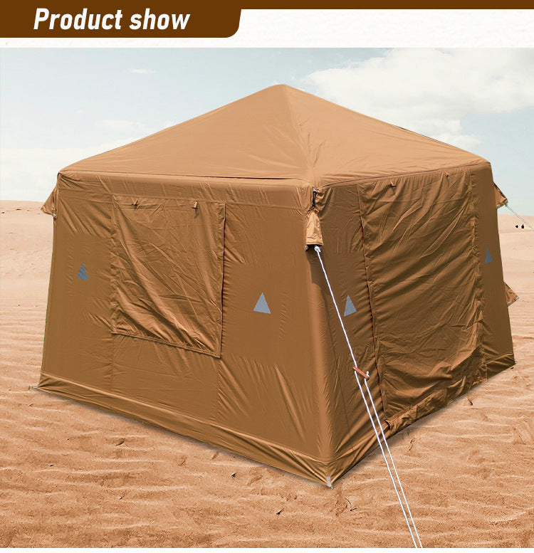 Wholesale Inflatable Tent from Source Factory Middle East Saudi Arabia Tent Black Coating Sunproof Rainproof Automatic Quick Open3*