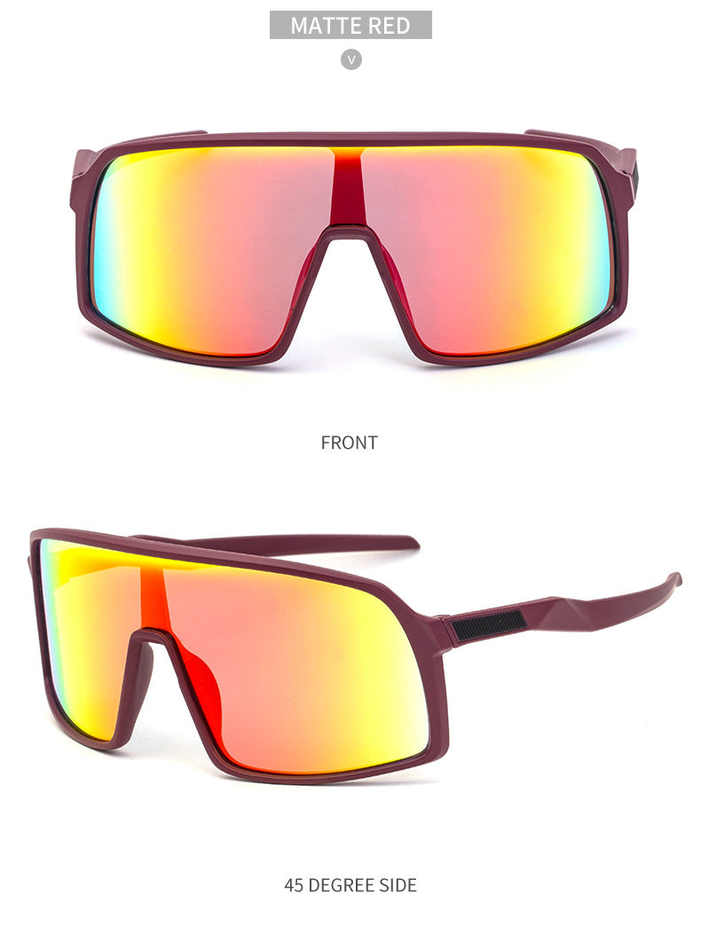 New Colorful Cycling Glasses for Men1998One-piece sunglasses European and American fashion outdoor sports sunglasses