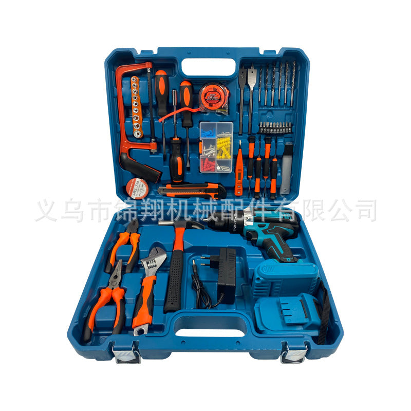 DW Hardware Tool Set Repair Tools Multi-Functional Electric Drill Impact Drill Electrician Complete Set