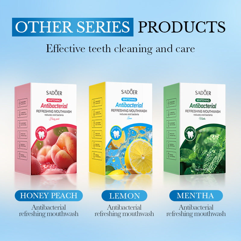 Mint Antibacterial Refreshing Mouthwash SADOER Oral Cleaning Mouthwash Cross-Border Wholesale