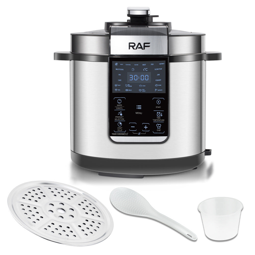 RAF European Standard Multifunctional Rice Cooker and Soup Pot with Lid Opening, Household Electric Pressure Cooker for Sauce Collection and Reservation, Rice Cooker and Pressure Cooker