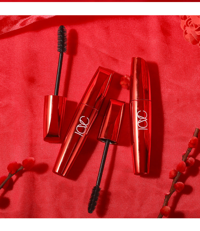 European Beauty Makeup Volumizing Curling Mascara Large Brush Head Dense Lengthening Waterproof Smudge-proof Mascara Makeup