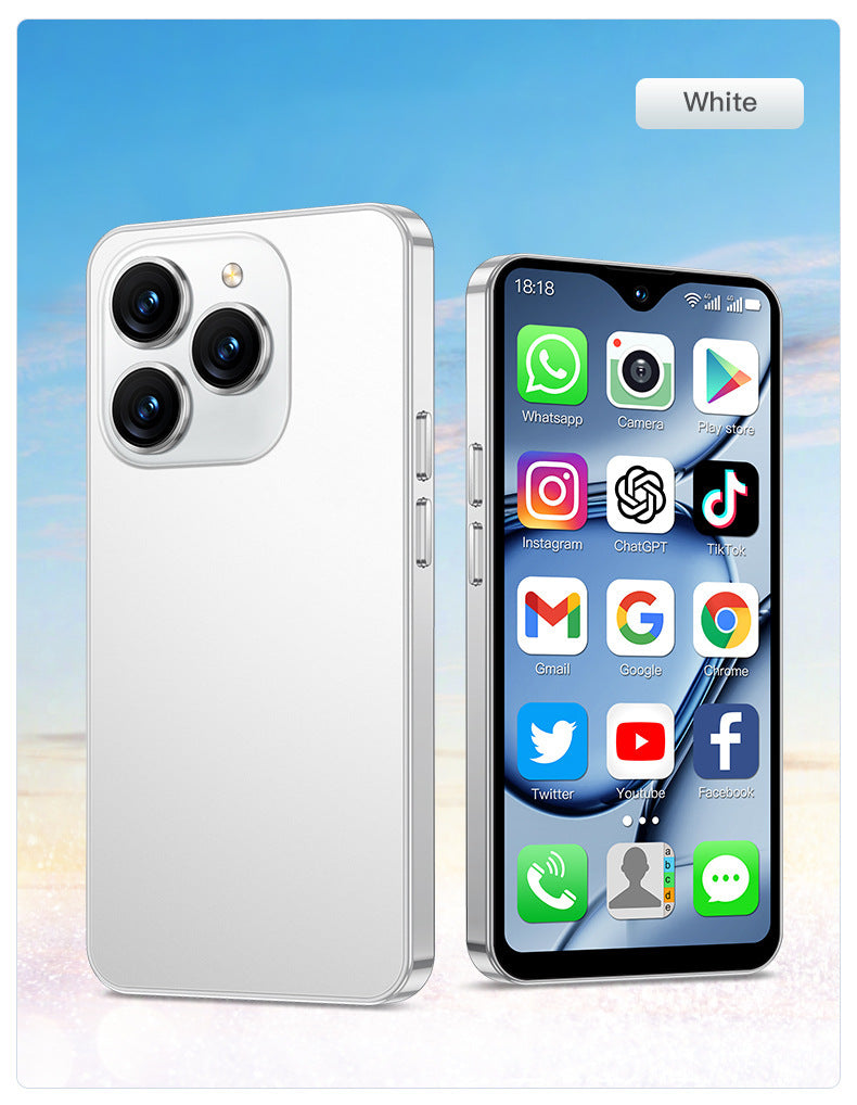 XS18promax All Netcom4G Mini Mobile Phone4.3Inch Water Drop Screen Ultra Small Foreign Language