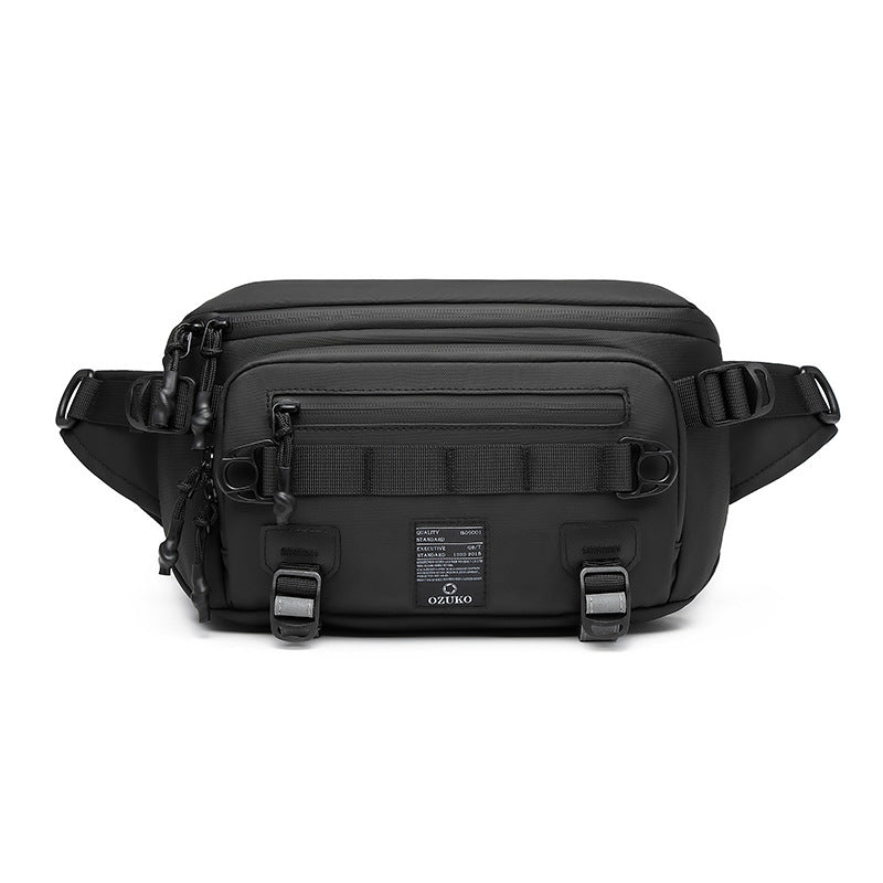 Men's Waist Bag Trendy Brand Crossbody Bag High-end Chest Bag Multi-functional Outdoor Portable Waterproof Men's Shoulder Bag