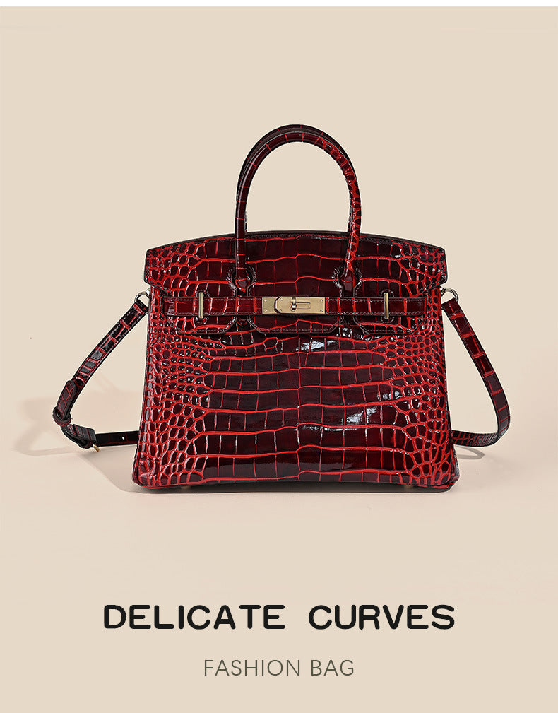 New Fashion Women's Bag Luxury High-end Classic Genuine Leather Women's Bag Single Shoulder Crossbody Bag Trendy Underarm Handbag