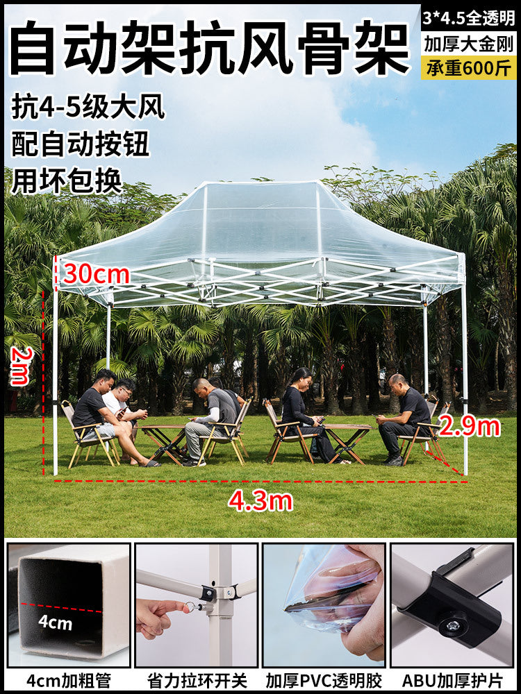 Sunroom Fully Transparent Enclosure Tent Outdoor Rainproof Windproof Balcony Awning Simple Insulation Flower Room Sunshade