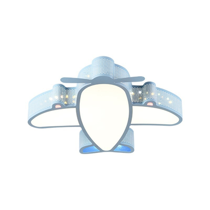 Children's Room Lamp Modern Simple Nordic Creative Boys and Girls Bedroom Airplane led Ceiling Light Non-Glaring Study Lamp