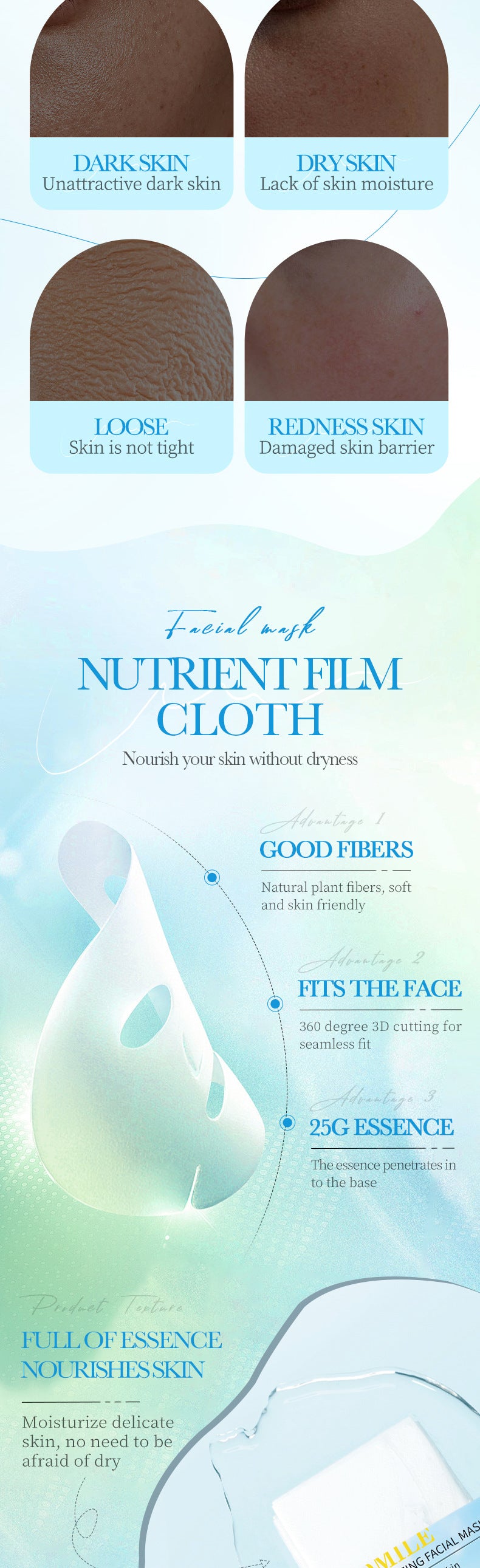 Plant Face Mask25g ZOZU Lavender Hydrating Moisturizing Chamomile Cross-Border Enmu Wholesale