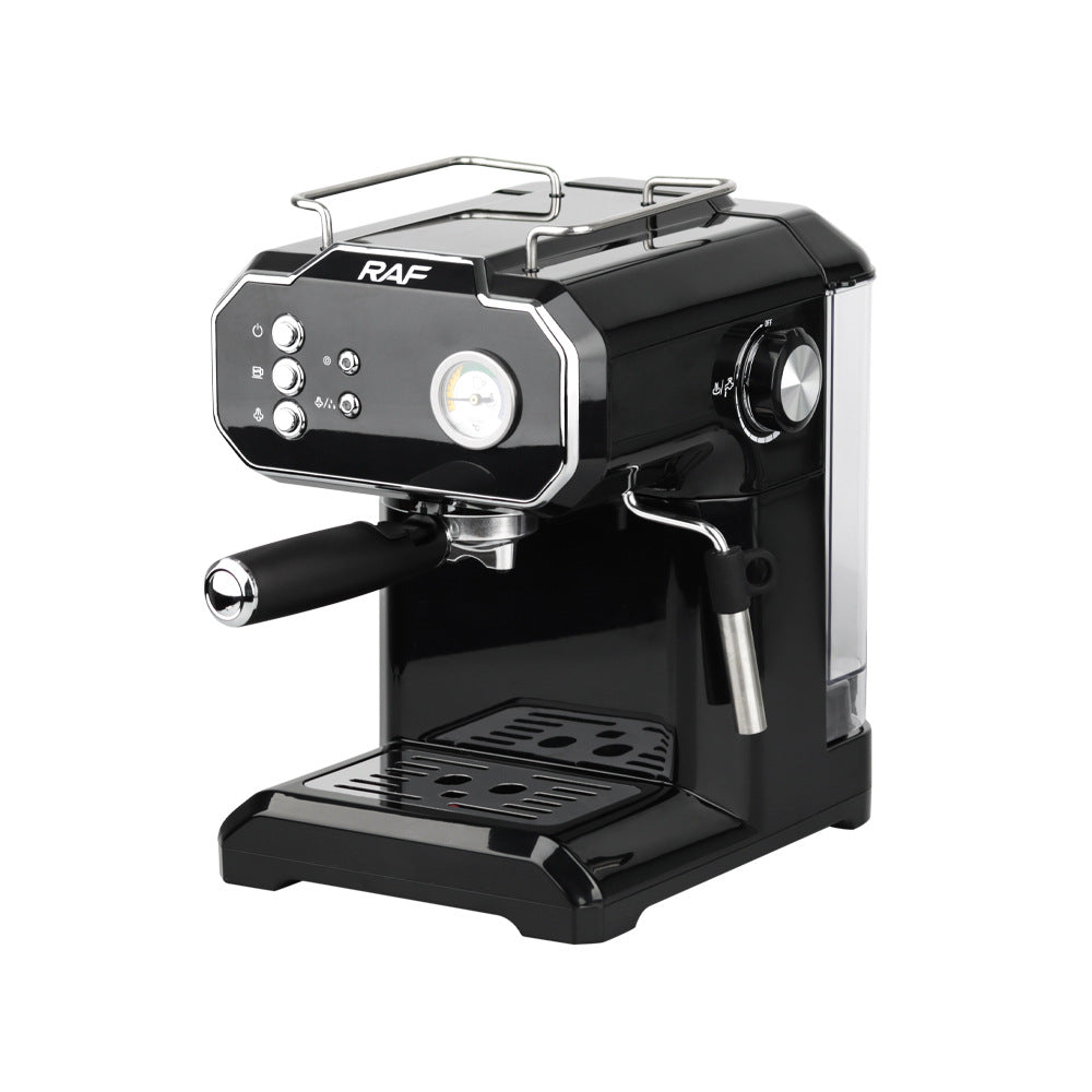 European Standard  Italian Coffee Machine for Home Use, Small Semi-Automatic High-Pressure Steam Milk Frother for Office R104
