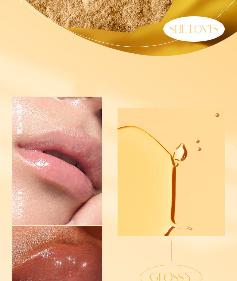 Honey Coconut Roll-On Lip Oil Long-lasting lightening lip lines moisturizing nourishing transparent glossy glass lip gloss