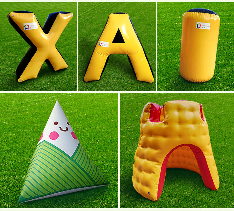 Inflatable Entertainment Sports Real Person cs Camouflage Wall Field Trench Wall PUBG Game Fortress Obstacle Inflatable Manufacturer