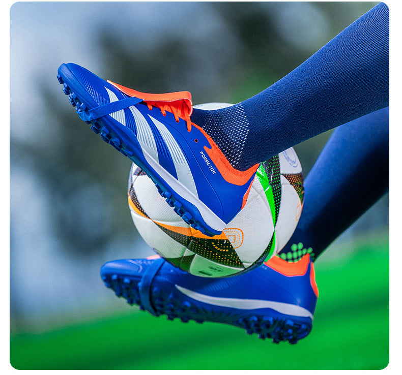 World Cup Football Shoes Men's New Style Grassland Competition AG Spike TF Broken Nails Adult Youth Student Sports Training