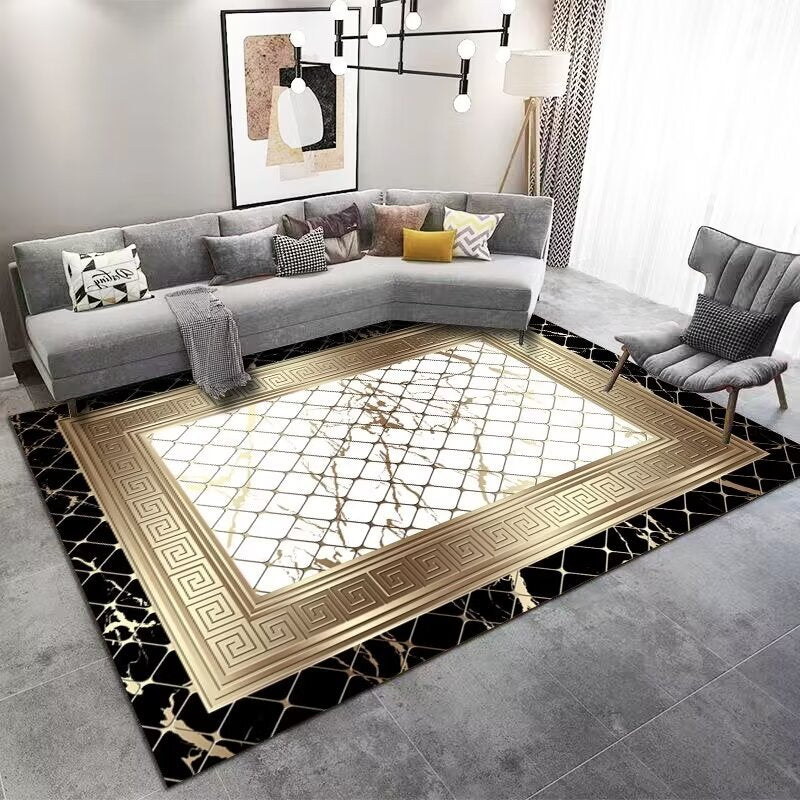 Light Luxury Living Room Carpet Sofa Coffee Table Full Carpet Home Bedroom Gray Series Dirty Resistant Mat Tapis carpet