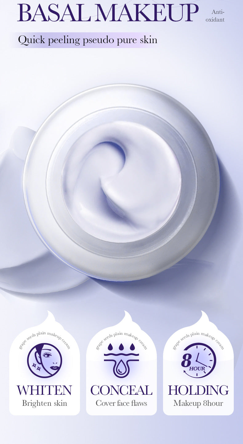 Makeup SADOER Grape Seed Concealer Brightening Cream Skin Softening Face Cream Live Streaming Cross-Border Wholesale