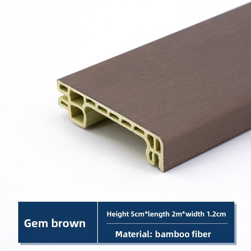 Baseboard, wood-plastic baseboard, project delivery guarantee, bamboo-wood fiber baseboard, wall corner trim pvc Skirting board