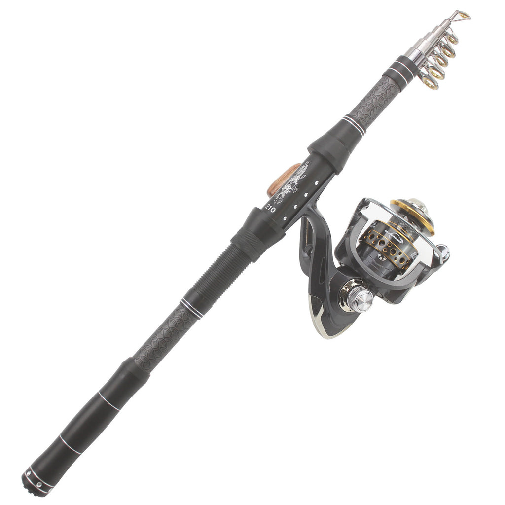 Portable Ultra-Short Fishing Gear Set Carbon Short Sea Rod Spinning Reel Combination European and American FBA Fishing rod
