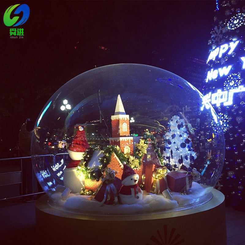 Transparent Inflatable Starry Sky Romantic Bubble House Hotel Outdoor Transparent Display Tent Famous Accommodation Crystal House Snow Globe