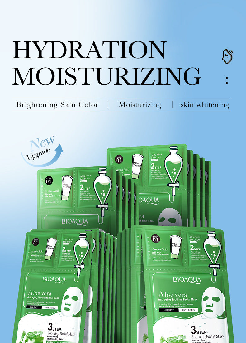 Full English Trilogy Face Mask BIOAOUA Cleansing Facial Cleanser Hydrating Essence  Wholesale