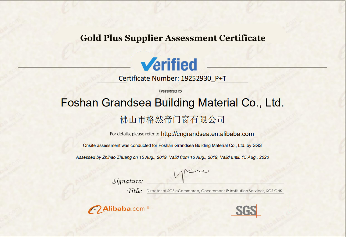 Grandsea Custom Aluminum Frame Slide Bathroom Glass Shower Door Portable Shower Room