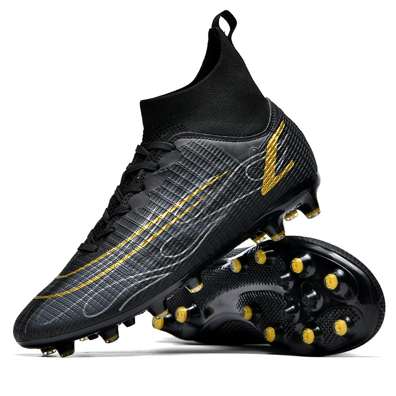 Comfortable football shoes for men and women, teenagers and students AG Spike TF Anti-Slip Breathable Turf Training Sneakers