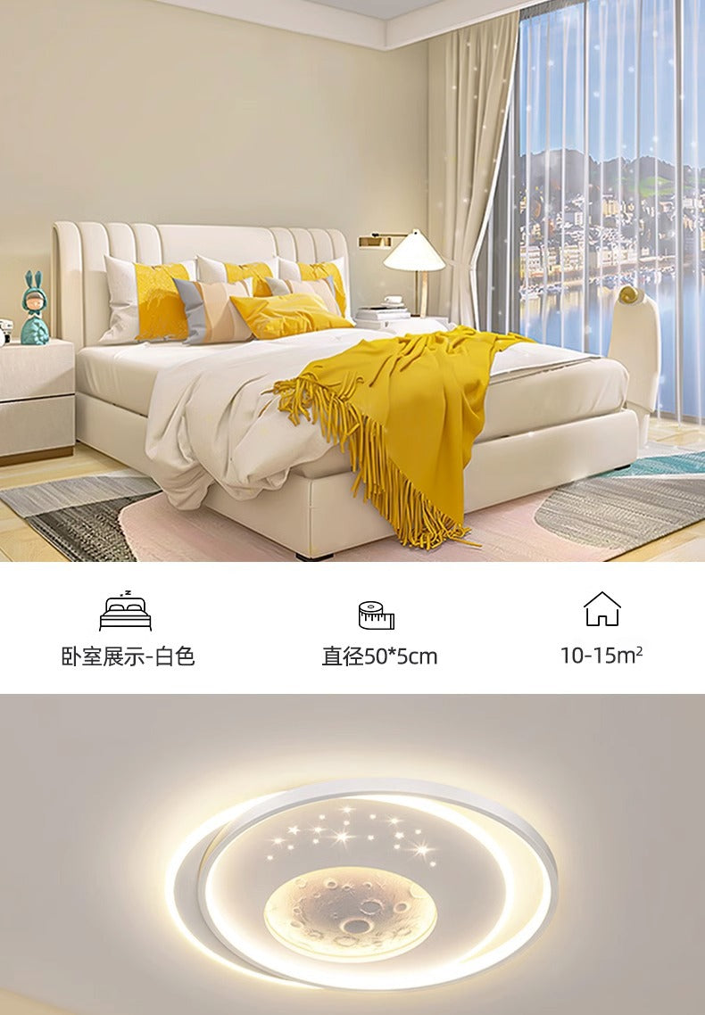 Minimalist Personalized Ceiling Light Round Bedroom Lamp2025New Modern Minimalist Designer Internet Celebrity ins Study Room Lamp