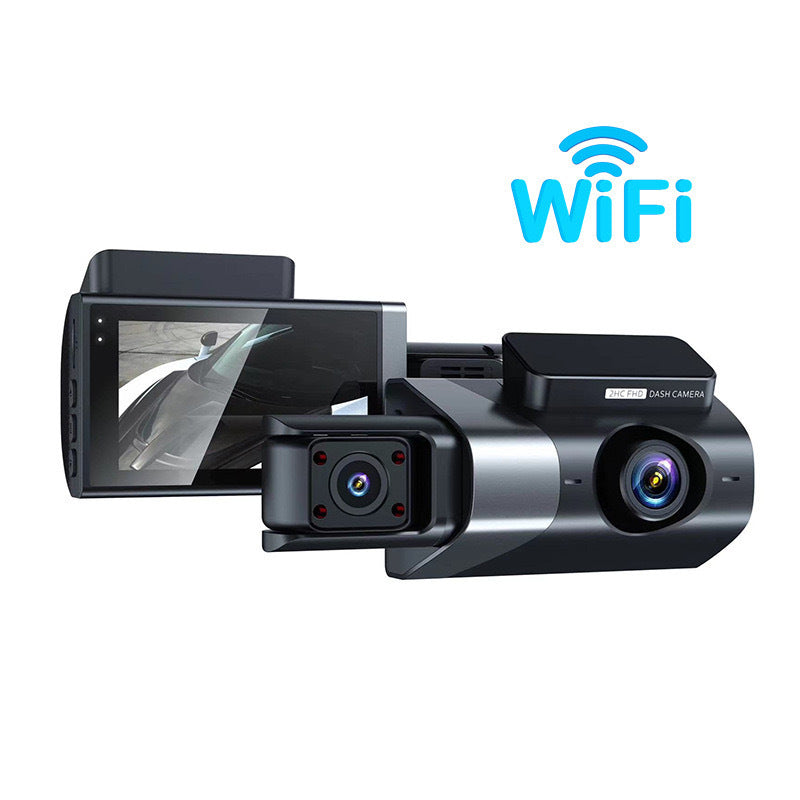 New1080P HD Night Vision Three-Record Dash Cam Multi-Lens Panoramic Parking Car Camera