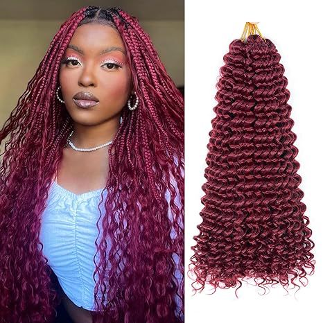DeepWaveTwist Long Curly Hair Crochet Hair Extensions Afro Synthetic Hairpiece European and American Cross-Border Wholesale Fluffy