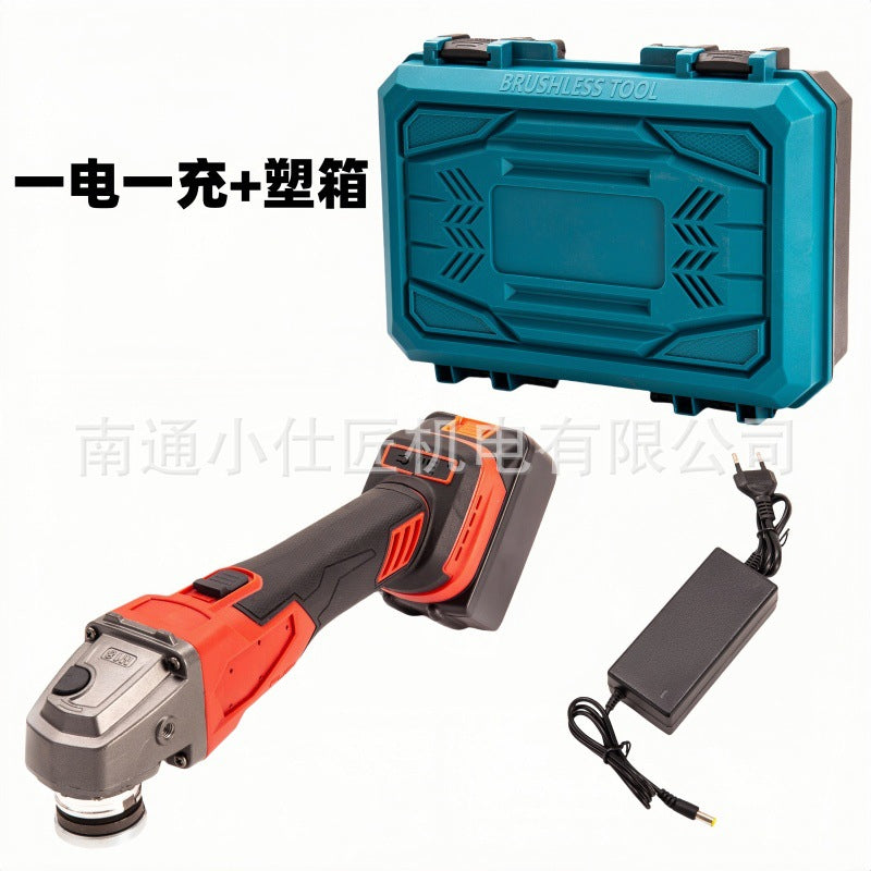 Cross-Border Foreign Trade Dropshipping Electric Angle Grinder Brushless Lithium Battery Tool Two Batteries One Charger High-Power Angle Grinder Grinding