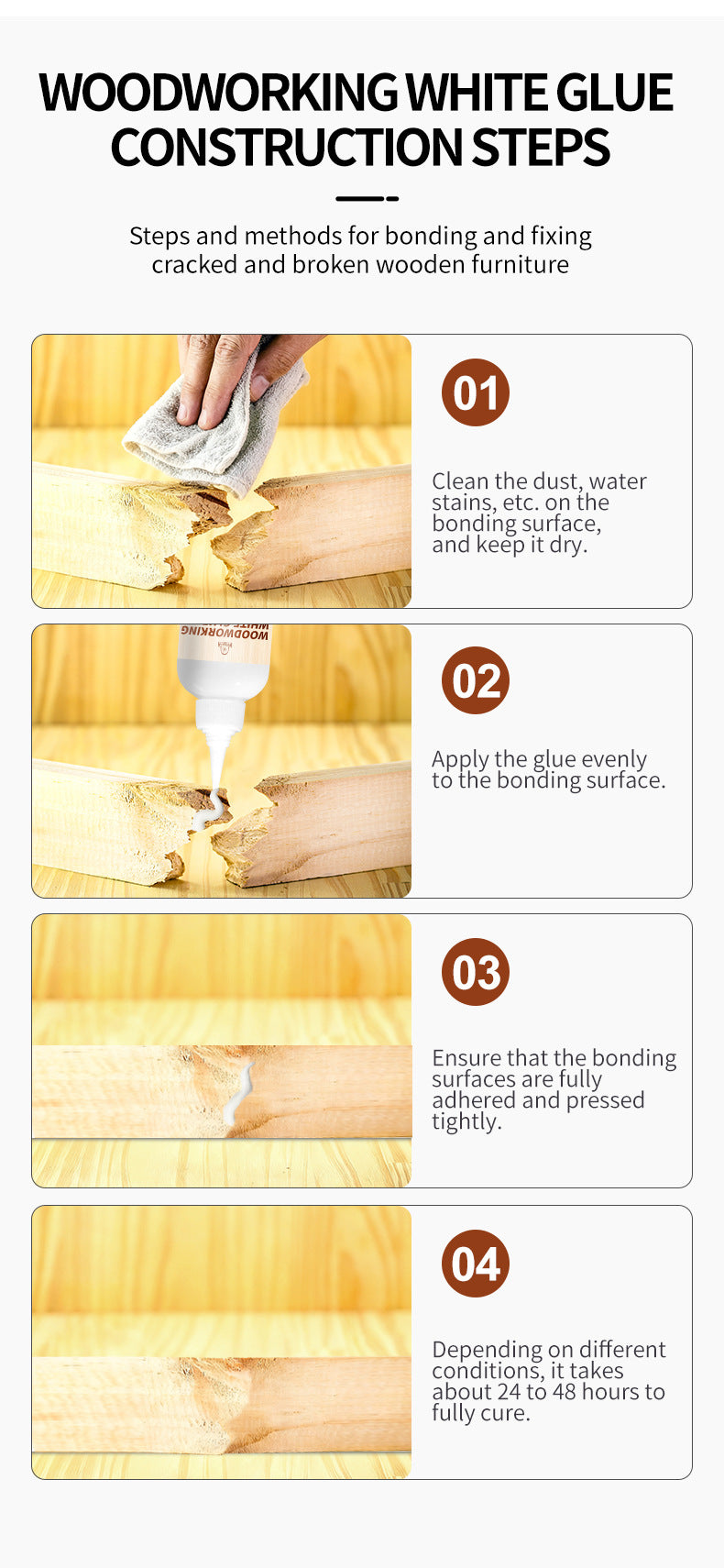 White Glue White Glue Wood Board Children's Art Wood Wood Jointing Wood White Glue Furniture Woodworking White Glue