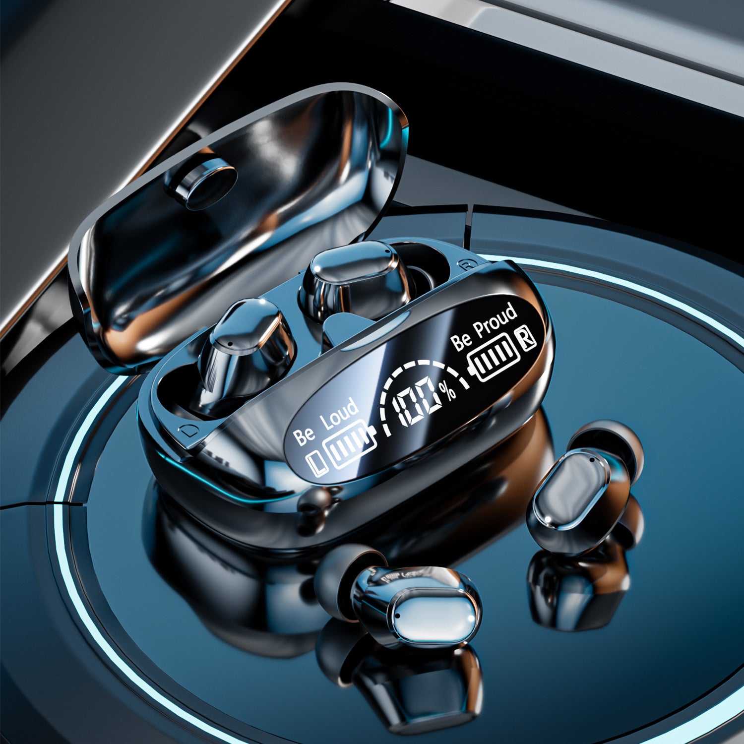 New M151Digital Display Headphones Ultra-Long Battery Life Mini In-Ear Comfortable Long-Wear Private Model Wireless Bluetooth Earphones