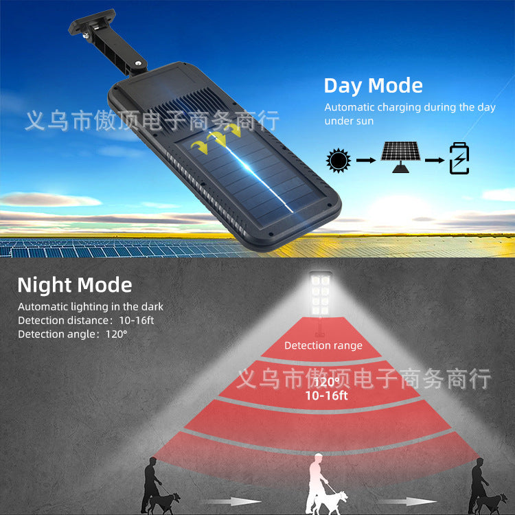 New solar light for outdoor use LED Wall Lamp Remote-Controlled Garden Path Light Garage Light with Human Body Sensor