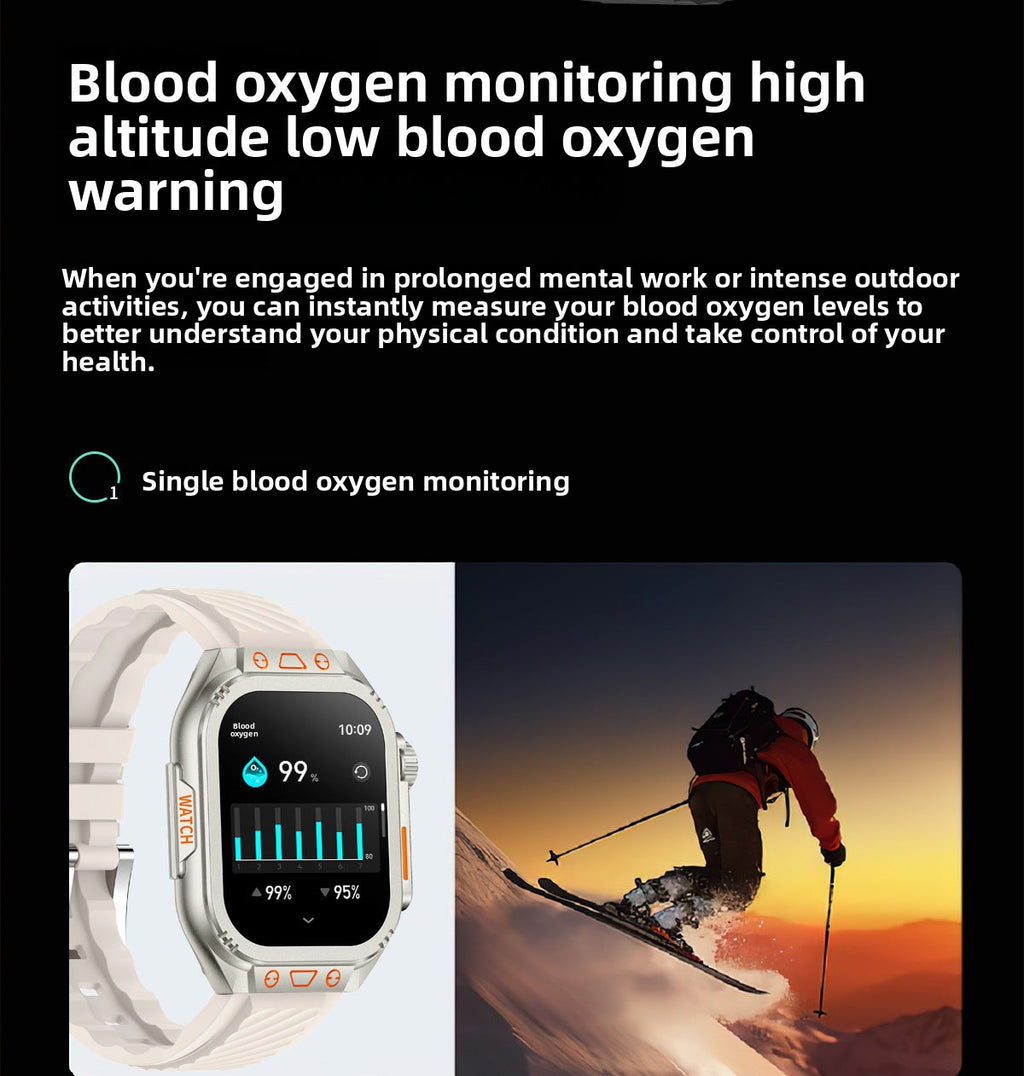 ZW10 Max Smart Watch Bluetooth Call True Heart Rate Step Sleep Monitor Flashlight Outdoor Three-Proof Sports