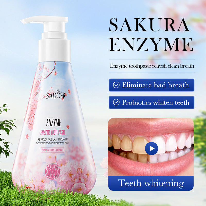 All English Toothpaste220gSADOER Niacinamide Probiotic Cleansing Stain Removal Oral Freshening  Wholesale