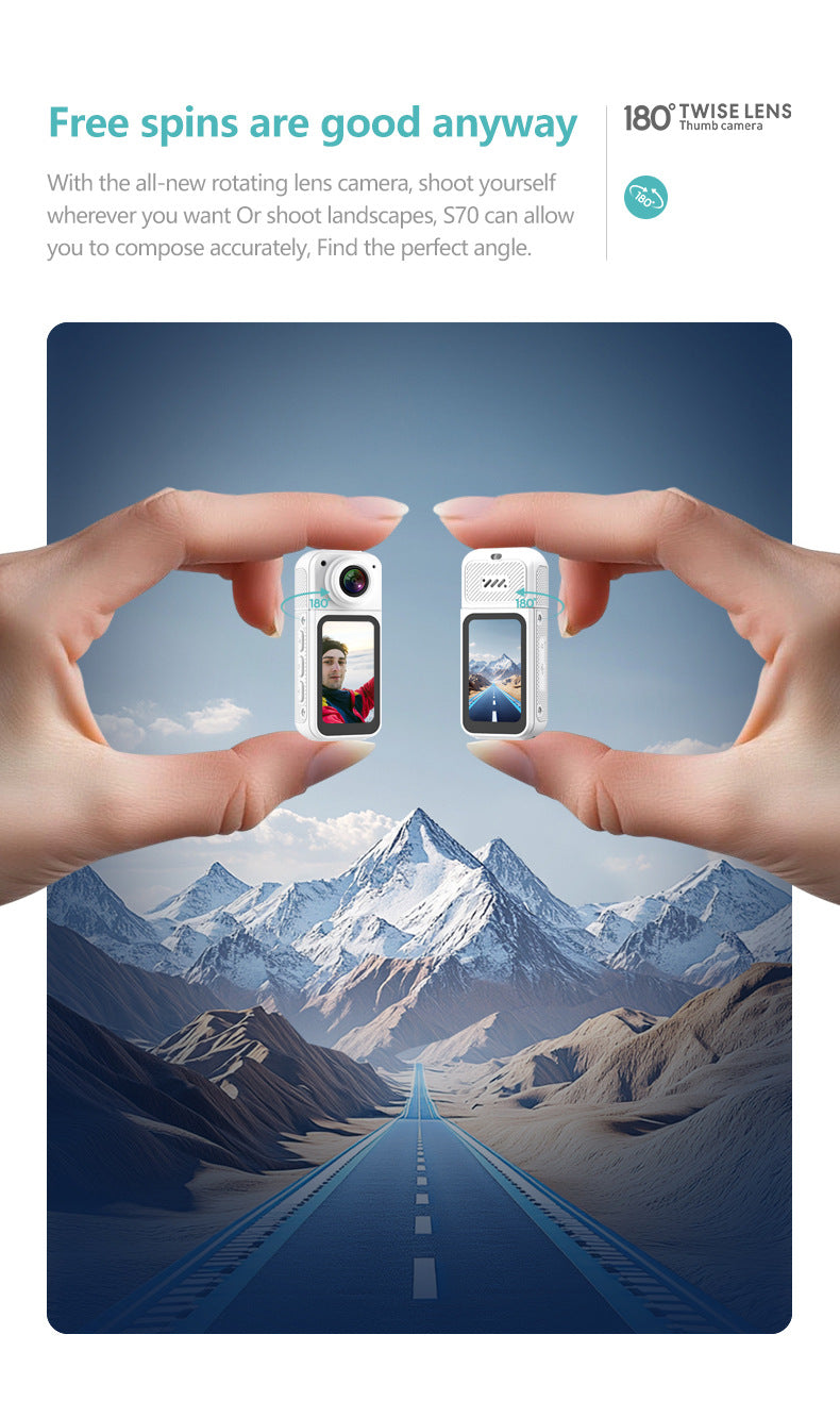 Magnetic Thumb Camera Outdoor Sports Recording Artifact Cycling Pet Portable Mini Camera