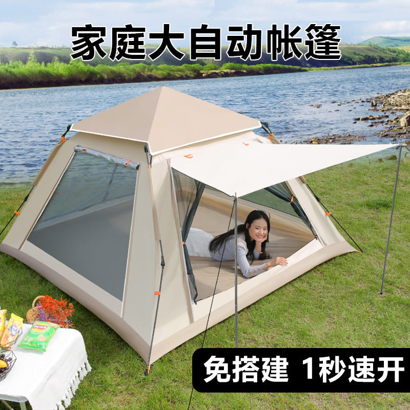 Fully Automatic Quick-Open Tent Outdoor Thickened Windproof Park Camping Portable Foldable Tent Sunshade Windproof