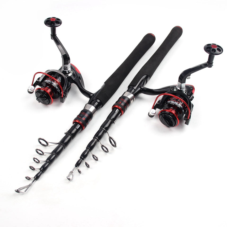 Ultra-short Portable Telescopic Lure Rod Carbon Short Sea Rod Retractable45Centimeter Fishing Gear Manufacturer Wholesale Fishing Rods