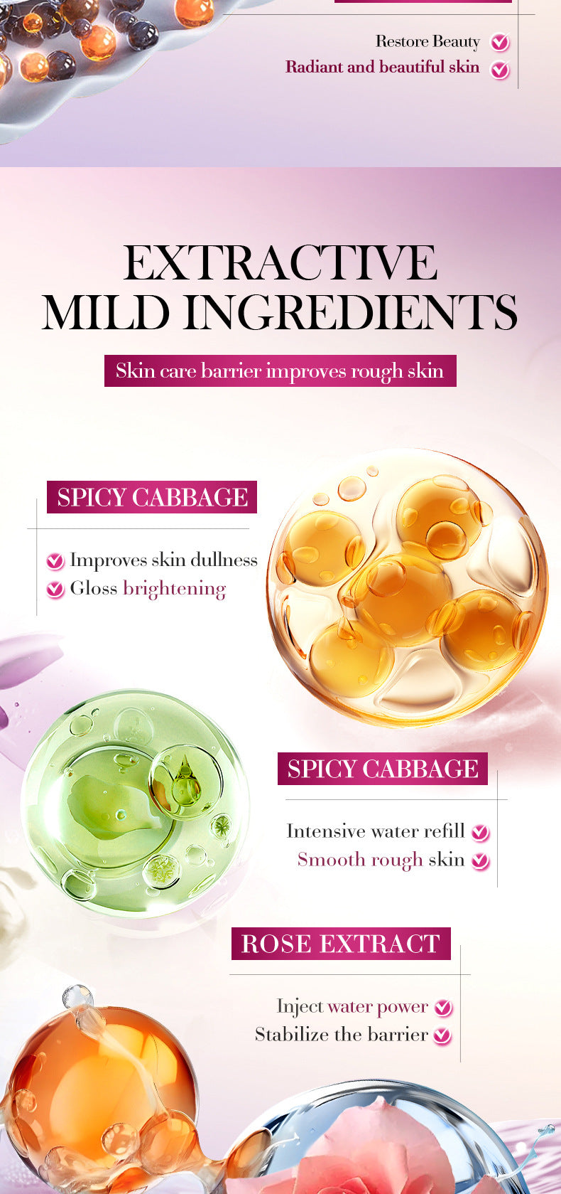 Niacinamide Radiance Serum SADOER Hydrating Moisturizing Essence Liquid Cross-Border Wholesale