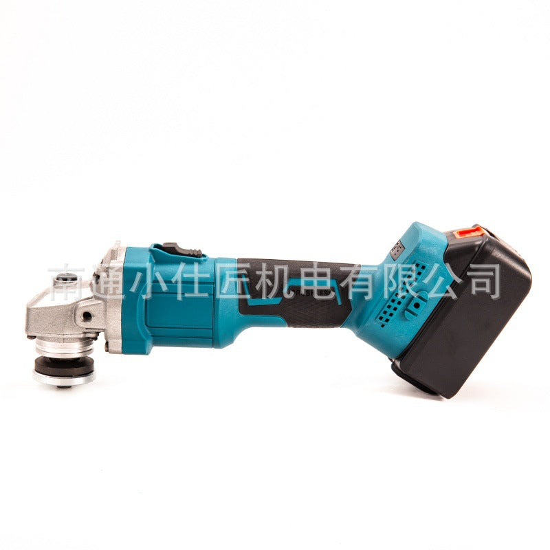 Two Batteries and One Charger Cross-Border Brushless Angle Grinder Cordless Handheld Household Grinding Cutting Angle Grinder