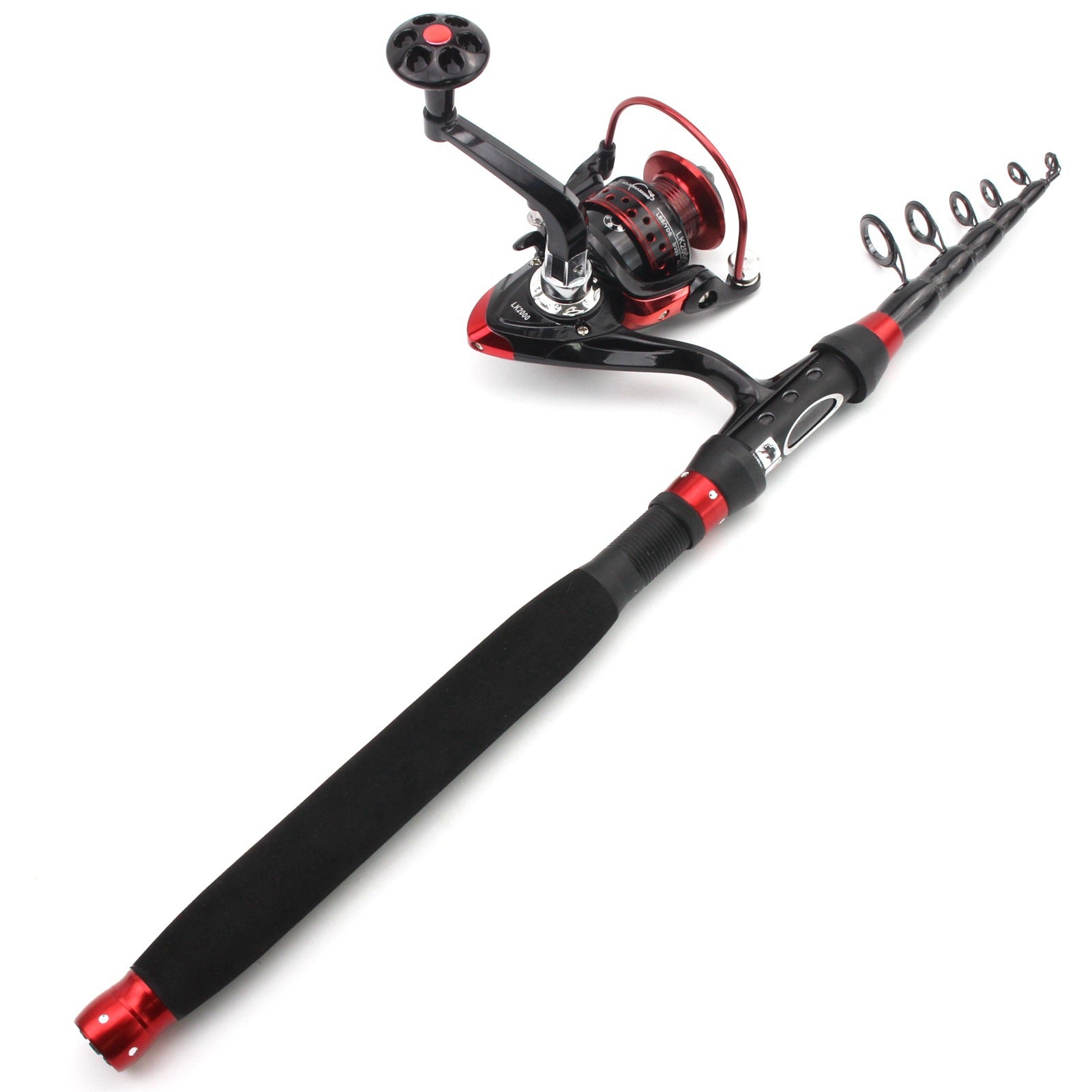 A Fishing Rod Ultra Short Retractable Portable Lure Rod Straight Handle Fishing Rod Spinning Wheel Fishing Gear Set