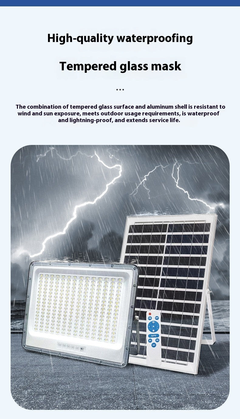 LED Solar Light Outdoor Garden Light 500W 600W 700W 800W Indoor and Outdoor Bright Split Solar Floodlight