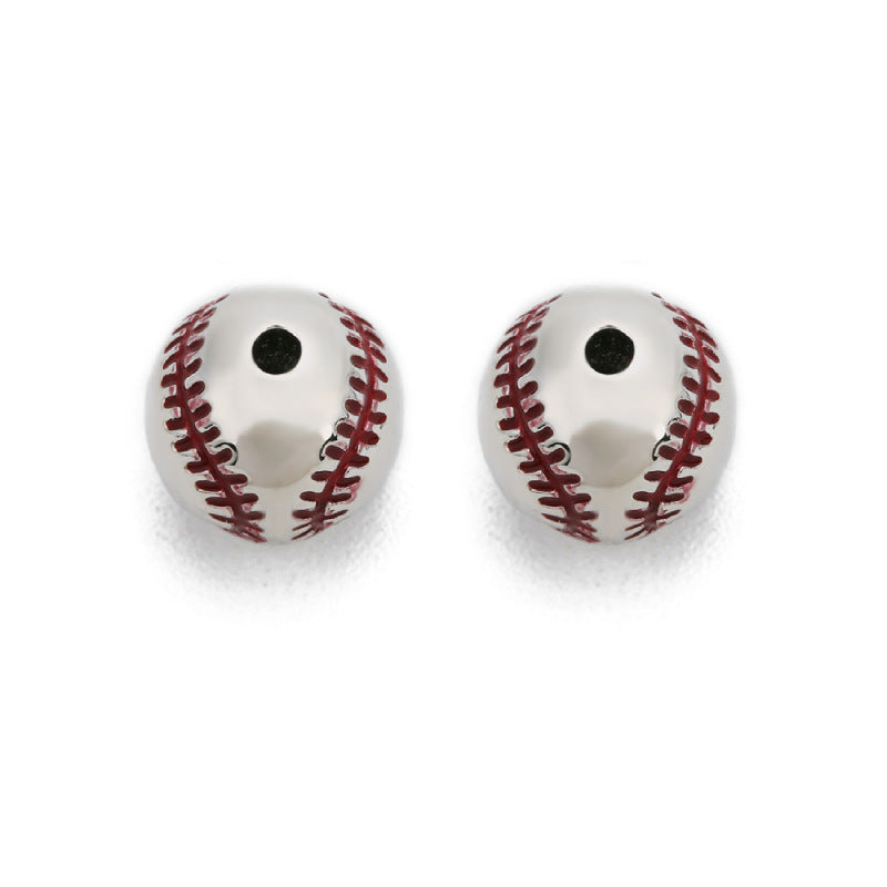 diy Baseball Beads Men's Beaded Bracelet Loose Beads Accessories Jewelry Women's Bracelet Small Items Wholesale10mm