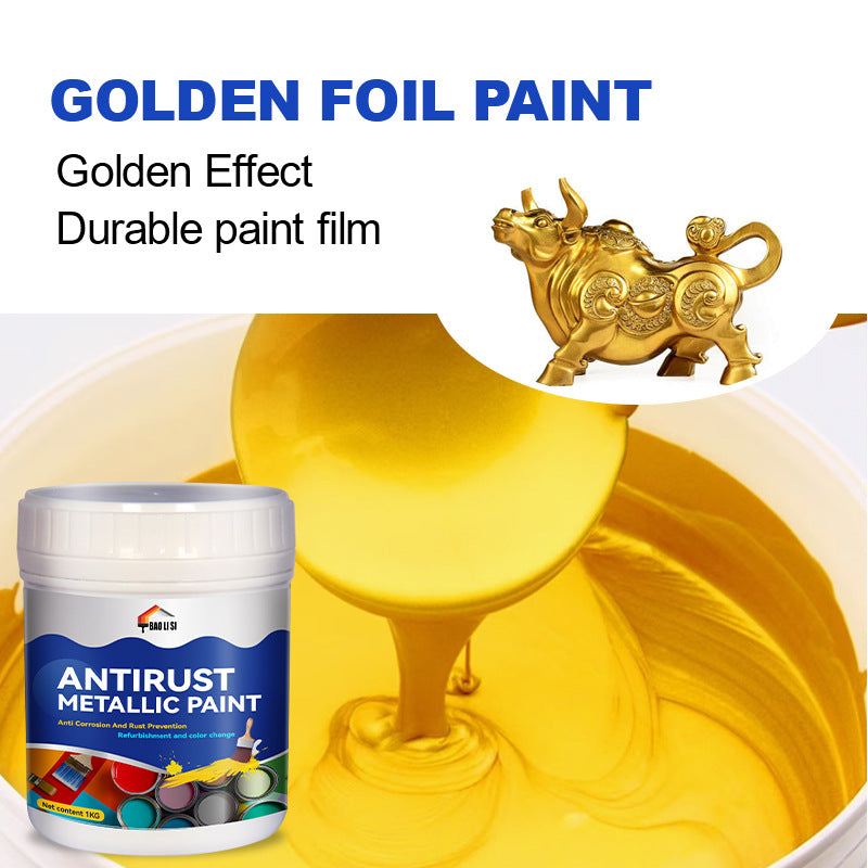 Color Metal Paint Iron Art Steel Structure Color Steel Tile Renovation Color Change Water-Based Industrial Latex Paint Anti-Rust Paint
