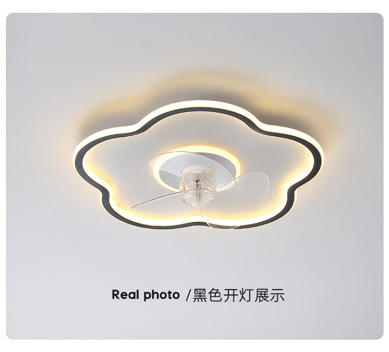 Smart Bedroom Ceiling Fan Light, Ceiling Fan Light, Simple Dining Room Ultra-thin Modern Living Room Household Electric Fan Chandelier