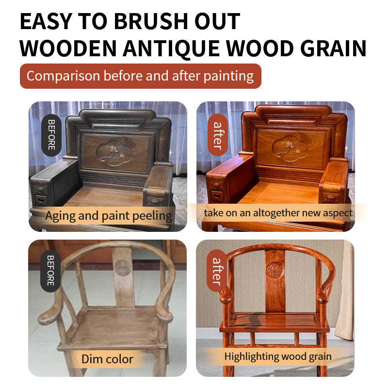 Water-based Wood Grain Paint Door, Window, and Cabinet Color Change Renovation Brightening Wood Wax Oil Antique Wood Imitation Distressed Latex Paint Manufacturer