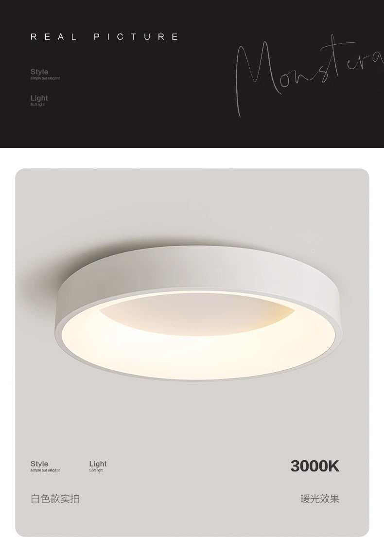 Master Bedroom Light Eye Protection Round Master Bedroom Light LED Ceiling Lamp Artistic Minimalist Full Spectrum Zhongshan Lighting Internet Celebrity Model